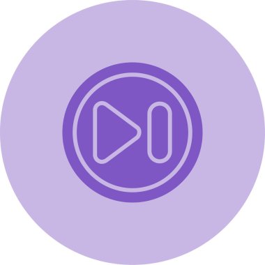 Sonraki Parça Düğmesi modern simgesinin vektör çizimi