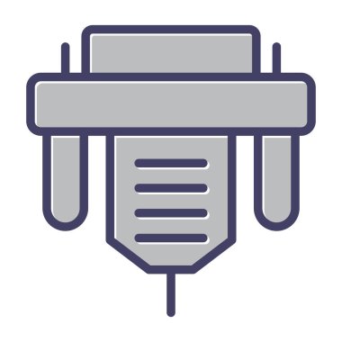 Kablo simgesi, vektör illüstrasyonunu göster