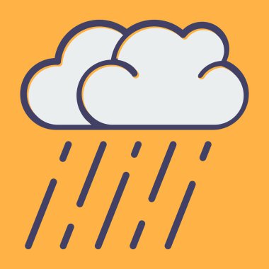 Bulut simgesi, vektör illüstrasyonu