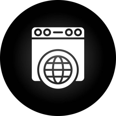 Moda biçimi izole edilmiş arkaplanda tarayıcı simgesi