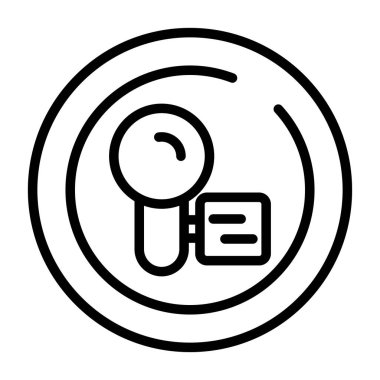 Video Kamera Çemberi Simgesi, vektör illüstrasyonu  