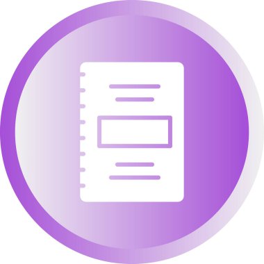 Not defteri web simge vektör çizim 