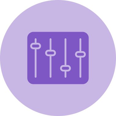 Eşitleyici modern simgenin vektör illüstrasyonu