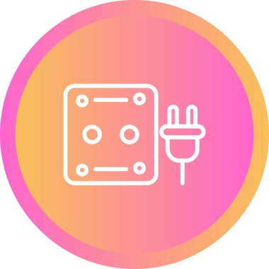 Fiş. Web simgesi basit illüstrasyon