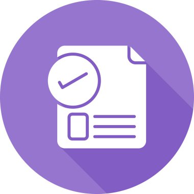 belge web simgesi, vektör illüstrasyonu