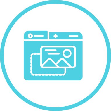  Resim simgesi. Grafiğin vektör illüstrasyonu