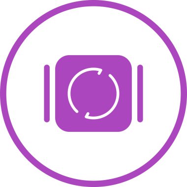 Yenile. Web simgesi basit illüstrasyon