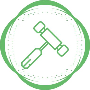 Çekiç ağı simgesi, vektör illüstrasyonu 