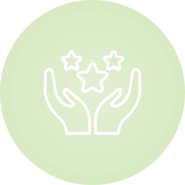 Glory web simgesinin vektör illüstrasyonu