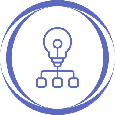 Bir fikrim var. Web simgesi basit illüstrasyon 