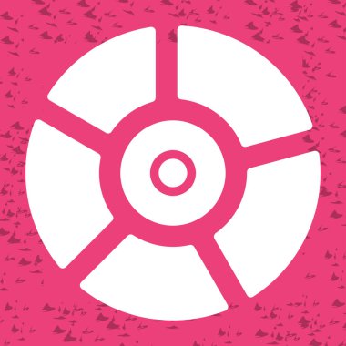 Pie Chart Simgesi modaya uygun düz stil. Web sitenizin tasarımı için grafik sembolü, logo, uygulama, UI. Vektör illüstrasyonu