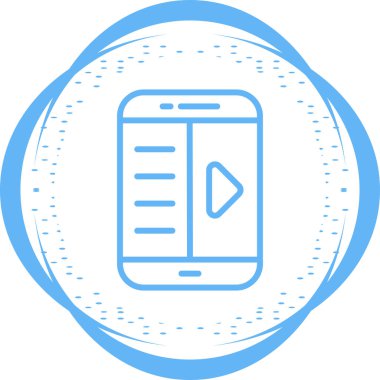 E-kitap okuyucu simgesi. Web simgesi basit illüstrasyon