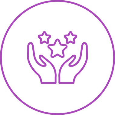 Glory web simgesinin vektör illüstrasyonu