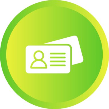 Kartvizit simgesinin vektör illüstrasyonu 