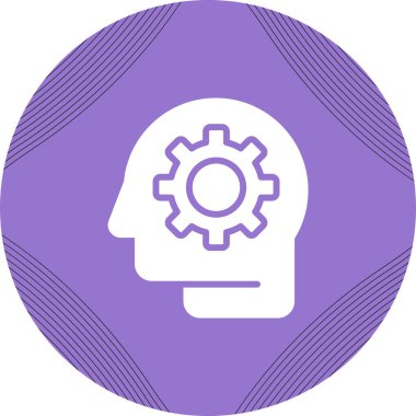 Tasarım düşünme süreci. Web simgesi basit illüstrasyon