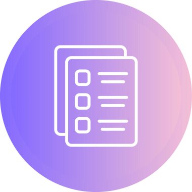 Belge simgesinin vektör illüstrasyonu 