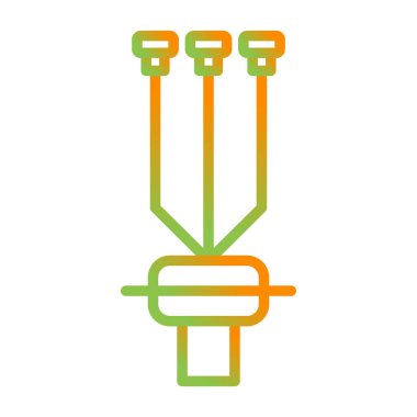 Kablo Sonlandırma Kit simgesi, vektör illüstrasyonu