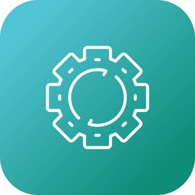 Yenile. Web simgesi basit illüstrasyon