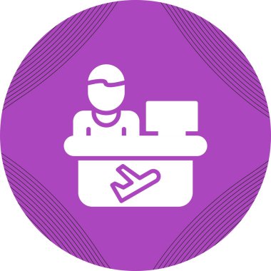 Seyahat Ajansı modern simgesinin vektör çizimi