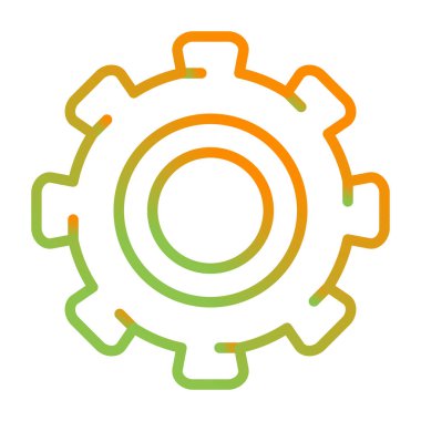 dişli web simge vektör çizim 