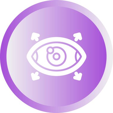 Bakış açısı. Web simgesi basit illüstrasyon