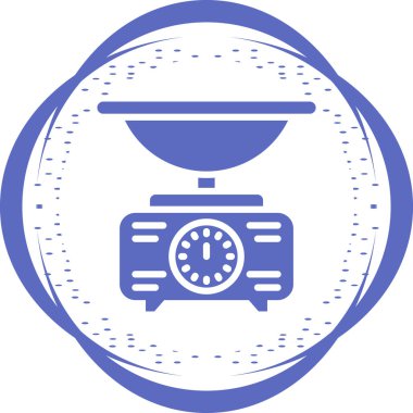 Ölçek simgesinin vektör illüstrasyonu 