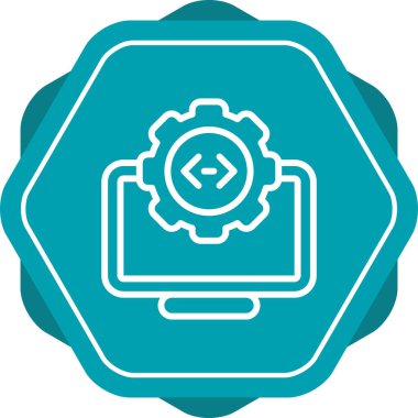 bilgisayar yazılım simgesi, vektör illüstrasyonu