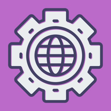 İnternet web simgesi, vektör tasarımı 