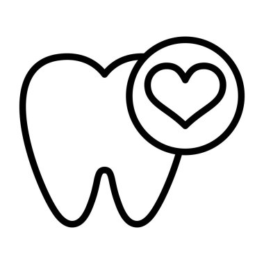 Diş bakımı. Web simgesi basit illüstrasyon