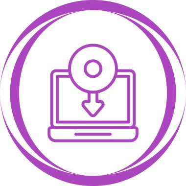  Yazılım Kurulumu Web simgesi, vektör illüstrasyonu