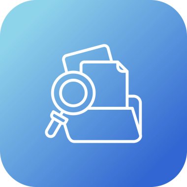 Büyüteç cam ağ simgesine sahip dizin, basit vektör illüstrasyonu