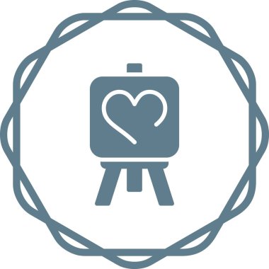 Aşk resim simgesinin vektör illüstrasyonu