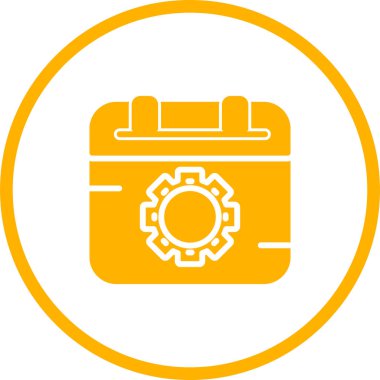 Takvim. Web simgesi basit illüstrasyon 