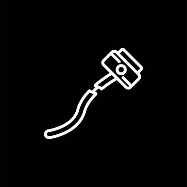 Kırık Kablo ağ simgesi, basit vektör illüstrasyonu