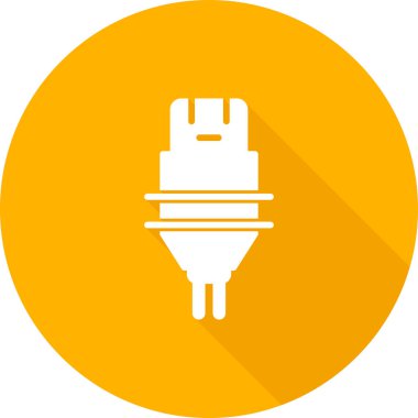 Fiş. Web simgesi basit illüstrasyon