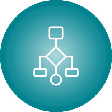 Bağlılık Diyagramı Simgesi İşaret Vektörü