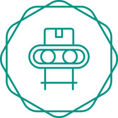 Taşıyıcı Şerit simgesi, vektör illüstrasyonu 