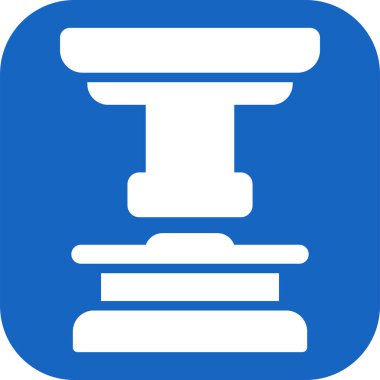 Hidrolik basın simgesi vektör illüstrasyonu 