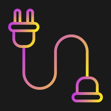 kablo bağlantı simgesi web illüstrasyonu