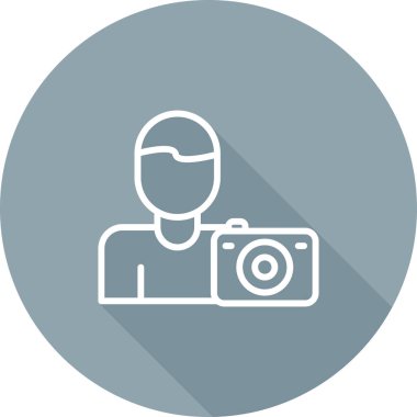 Fotoğraf simgesi, vektör illüstrasyonu basit tasarım