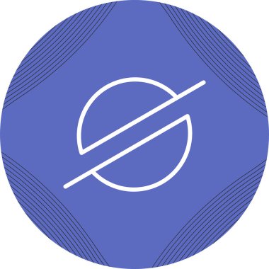 Yıldız modern simgesinin vektör illüstrasyonu. Stellar, herhangi bir para birimi çifti arasında işlem yapılmasını sağlayan bir kripto para birimi protokolüdür..