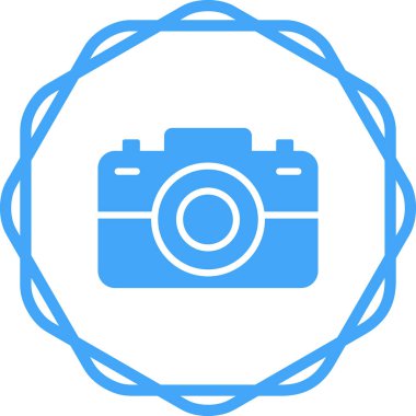 fotoğraf makinesi simgesi, vektör illüstrasyonu 