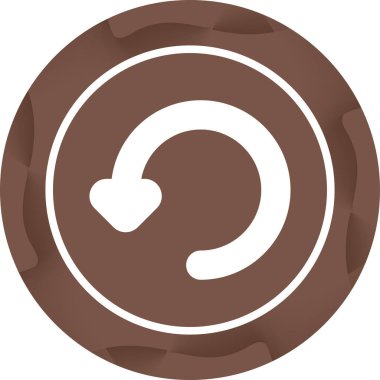 Sembolü çevir. Web simgesi basit tasarım