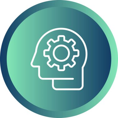 Tasarım düşünme süreci. Web simgesi basit illüstrasyon