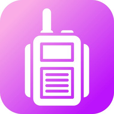 El kumandalı telsiz. Web simgesi vektör illüstrasyonu