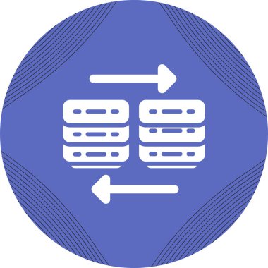 Bulut Göç web simgesi, vektör illüstrasyonu