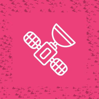 uydu simgesi web illüstrasyonu