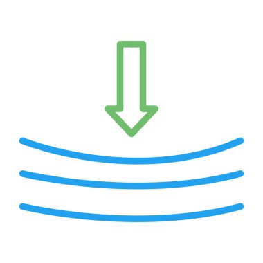  Rekabet baskısı simgesi. vektör illüstrasyonu