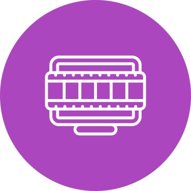 Masaüstü Bilgisayar Web simgesi vektör çizimi