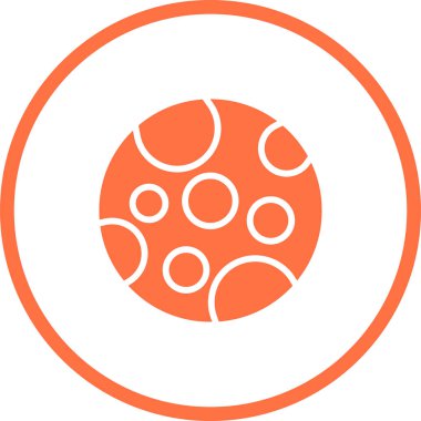 Ay ağ simgesinin vektör illüstrasyonu